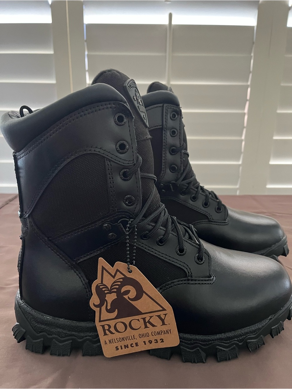 Rocky black boots men's 7.5